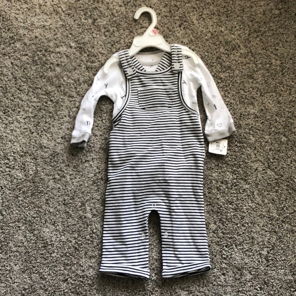 Onesie and overalls
